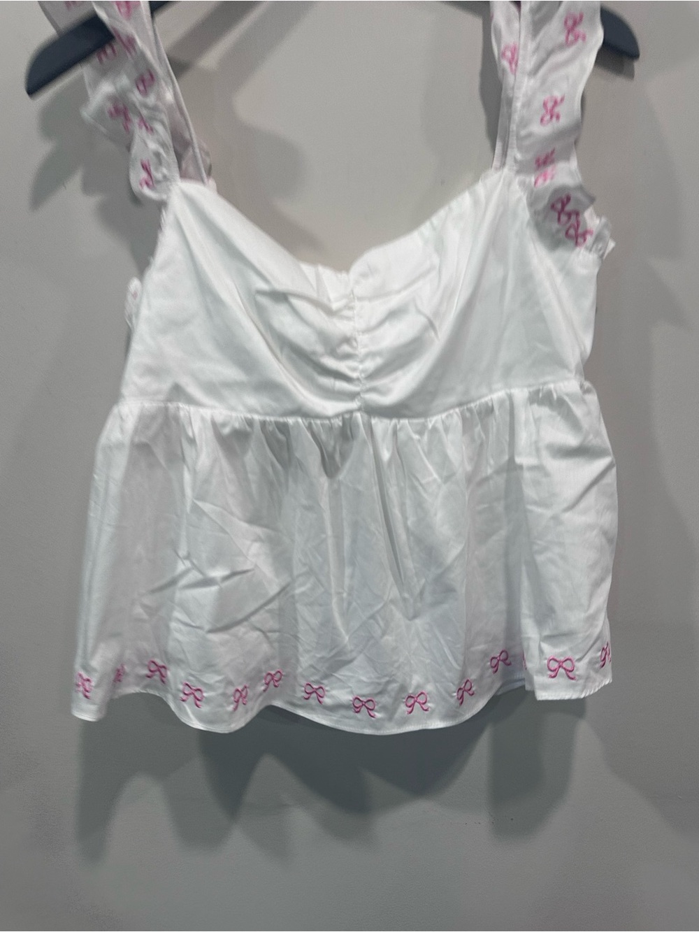 Altar'd State White Ruffled Sleeveless Top